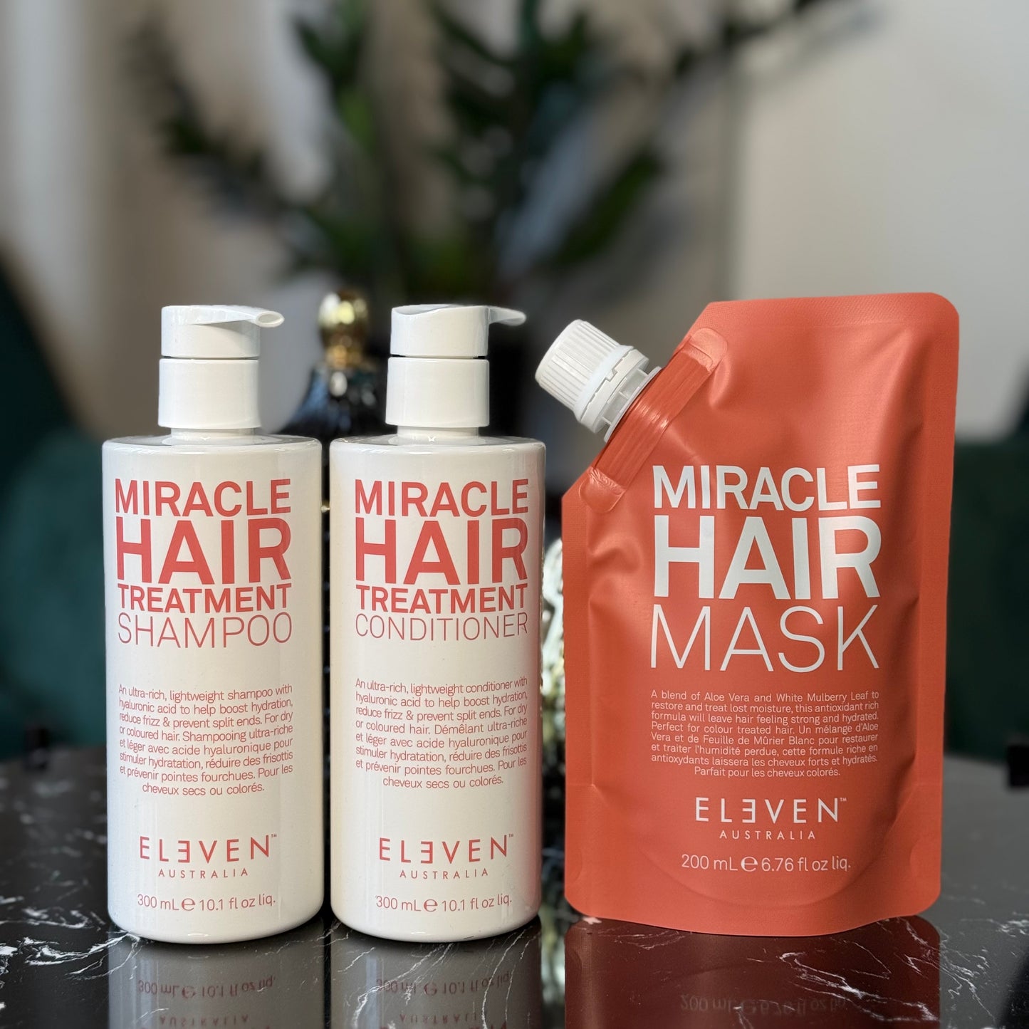 ELEVEN Australia Miracle Hair Treatment – Shampoo & Conditioner + GRATIS Miracle Hair Treatment Mask